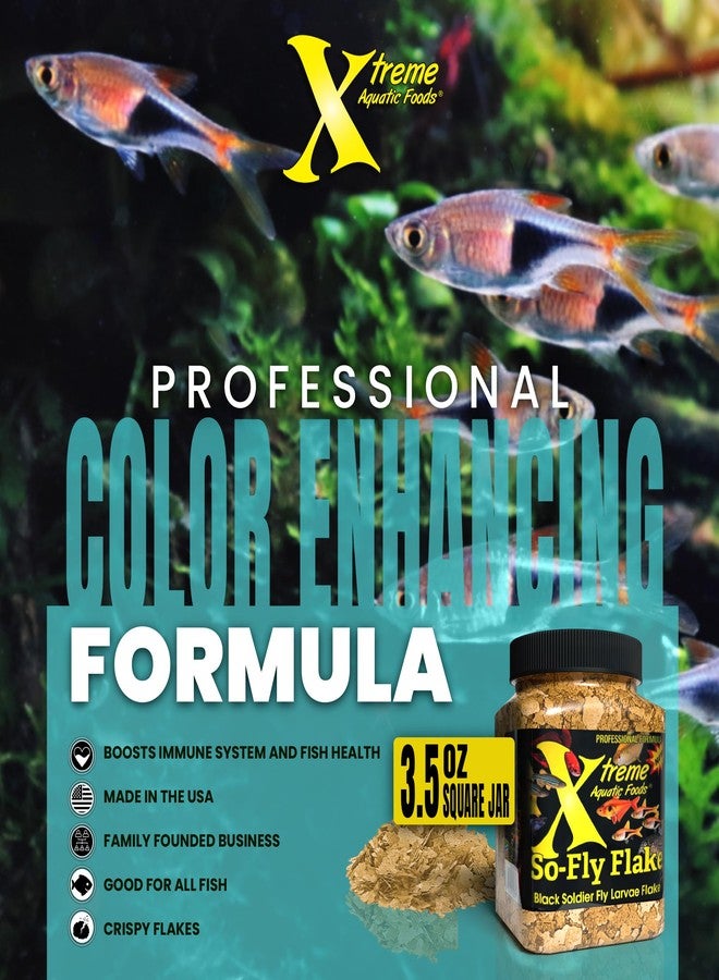 Xtreme Aquatic Foods Xtreme So-Fly Flakes - Sustainable Protein from Black Soldier Fly Larva for Tropical Fish - Eco-Friendly Food, Nutrient-Rich, All-Natural Diet - USA Farm Grown (3.5oz) - Image 5